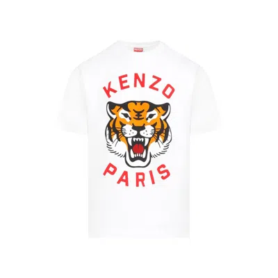 Kenzo Lucky Tiger T-shirt Clothing In White