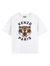 Kenzo Kids Lucky Tiger T-shirt In White