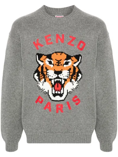 KENZO KENZO LUCKY TIGER WOOL SWEATER