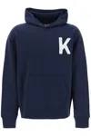 Kenzo Lucky Tiger Cotton Hoodie In Blue