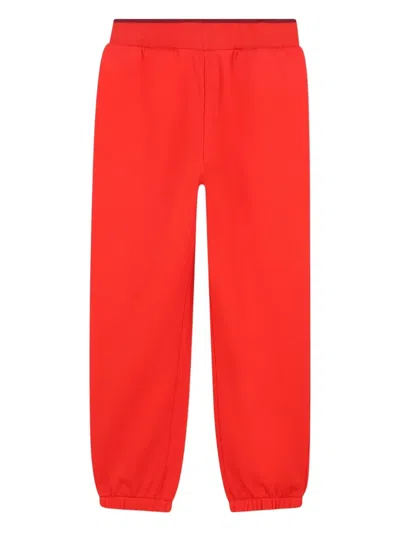 Kenzo Kids' Lunar New Year Embroidered Cotton Jogger Pants In White