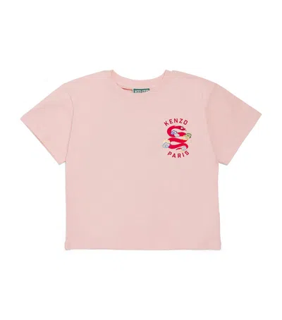 Kenzo Kids' Lunar New Yr T-shirt In Pink