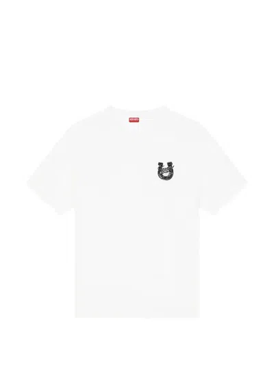 Kenzo Lunar New Year Lucky Horses T Shirt In White