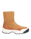 Kenzo Man Ankle Boots Camel Size 7 Soft Leather In Beige