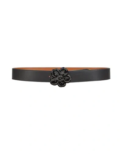 Kenzo Man Belt Black Size 38 Cow Leather