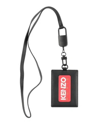 Kenzo Man Cardholder Black Size - Leather