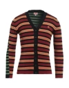 Kenzo Boke Flower Striped Cardigan In Orange