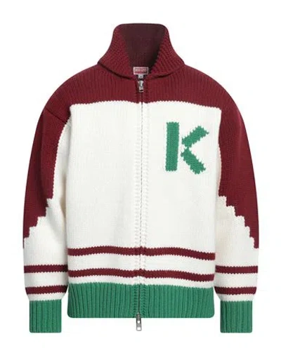Kenzo Man Cardigan White Size L Wool