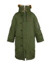 Kenzo Man Coat Military Green Size Xl Polyester, Polyamide, Modacrylic, Acrylic