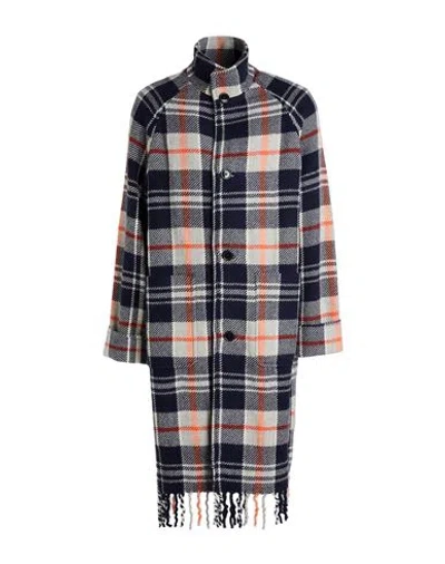 Kenzo Man Coat Navy Size 40 Wool