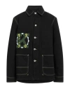 Kenzo Man Denim Outerwear Black Size Xl Cotton, Elastane, Polyester In Black