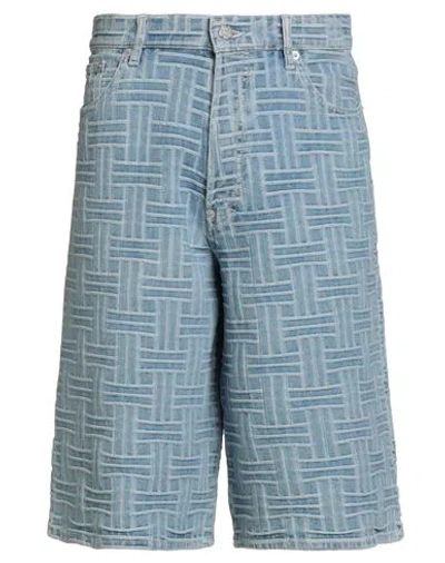 Kenzo Man Denim Shorts Blue Size 30 Cotton