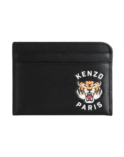 Kenzo Man Document Holder Black Size - Cow Leather