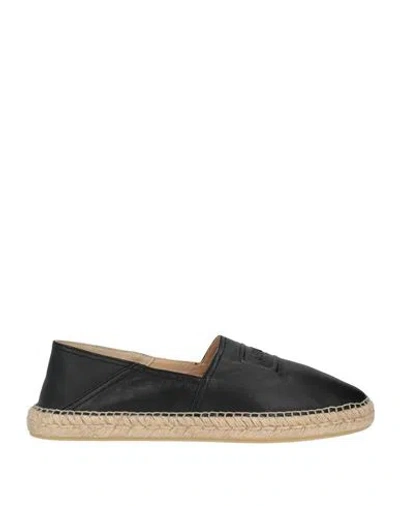 Kenzo Man Espadrilles Black Size 9.5 Leather