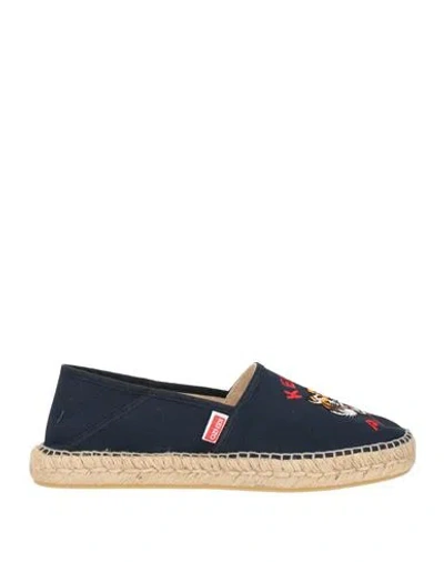 Kenzo Man Espadrilles Midnight Blue Size 9.5 Textile Fibers