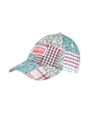 Kenzo Checked Cotton And Silk Baseball Cap In Blue