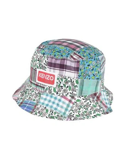 Kenzo Man Hat Plum Size M Cotton, Silk In Purple