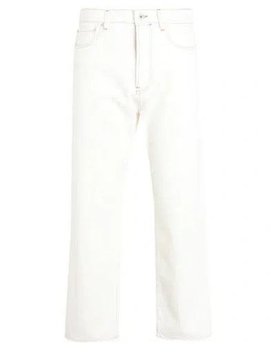 Kenzo Man Jeans Ivory Size 32 Cotton In White