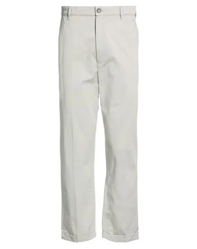 Kenzo Man Pants Light Grey Size 28 Cotton In White