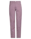 Kenzo Man Pants Mauve Size 30 Cotton, Linen In Purple