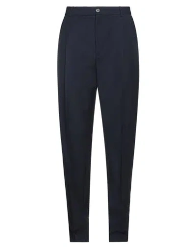 Kenzo Man Pants Midnight Blue Size 28 Virgin Wool, Cotton