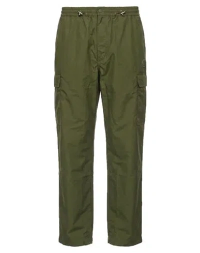 Kenzo Man Pants Military Green Size S Polyamide, Polyester In Multi