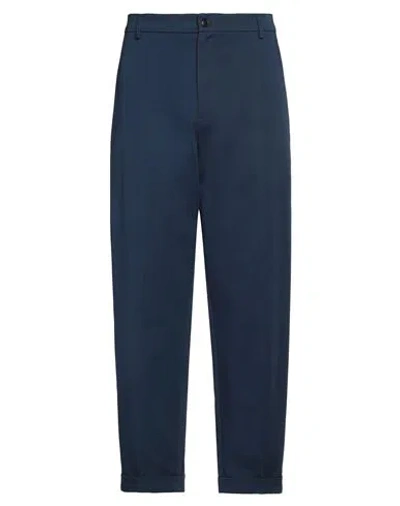 Kenzo Man Pants Navy Blue Size 34 Cotton