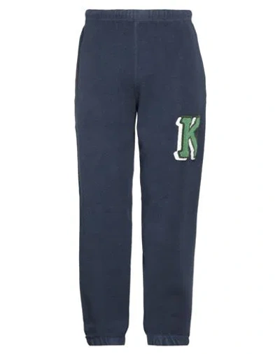 Kenzo Man Pants Navy Blue Size L Cotton