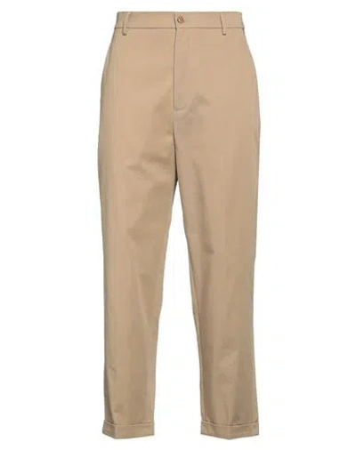 Kenzo Man Pants Sand Size 32 Cotton In Beige