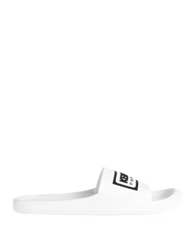 Kenzo Man Sandals White Size 8.5 Rubber In Beige