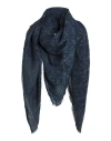 Kenzo Man Scarf Navy Size - Cotton, Modal In Navy
