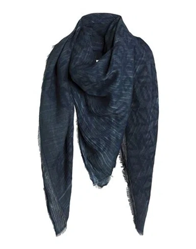Kenzo Man Scarf Navy Size - Cotton, Modal