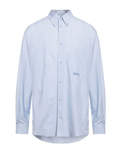 Kenzo Man Shirt Light Blue Size 17 Cotton