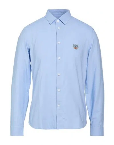 Kenzo Man Shirt Sky Blue Size 15 ¾ Cotton