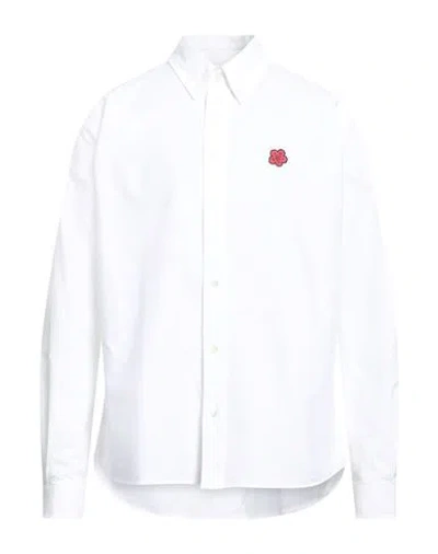 Kenzo Man Shirt White Size 16 Cotton