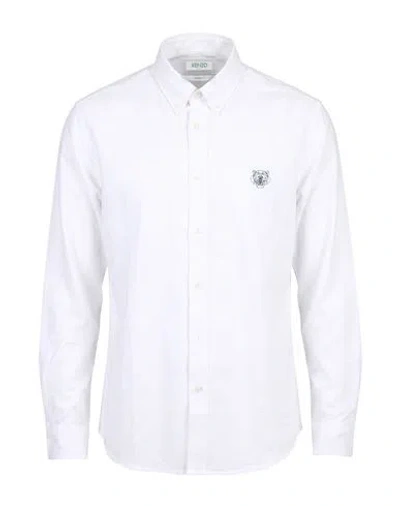 Kenzo Man Shirt White Size S Cotton