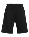 Kenzo Bermuda Cotton Elastic Waistband Shorts In Black