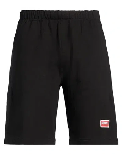 Kenzo Man Shorts & Bermuda Shorts Black Size M Cotton, Elastane