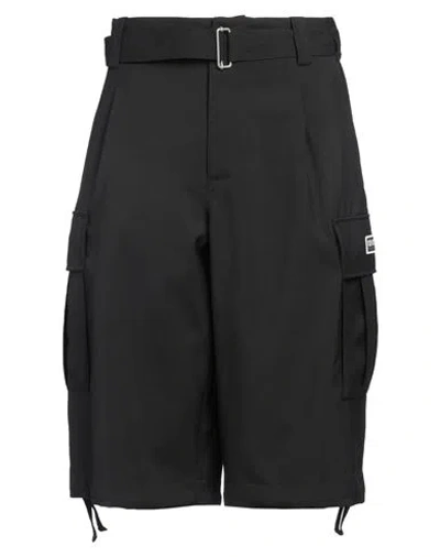 Kenzo Man Shorts & Bermuda Shorts Black Size M Virgin Wool