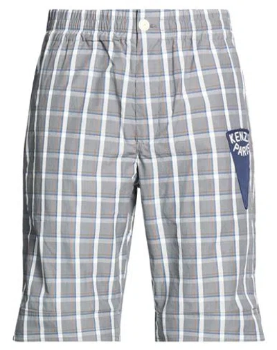 Kenzo Man Shorts & Bermuda Shorts Grey Size Xl Cotton In Multi