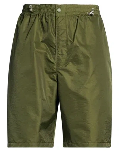 Kenzo Man Shorts & Bermuda Shorts Military Green Size L Polyamide, Polyester