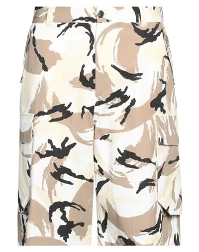Kenzo Man Shorts & Bermuda Shorts White Size 34 Cotton