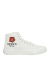 KENZO KENZO MAN SNEAKERS IVORY SIZE 8 TEXTILE FIBERS