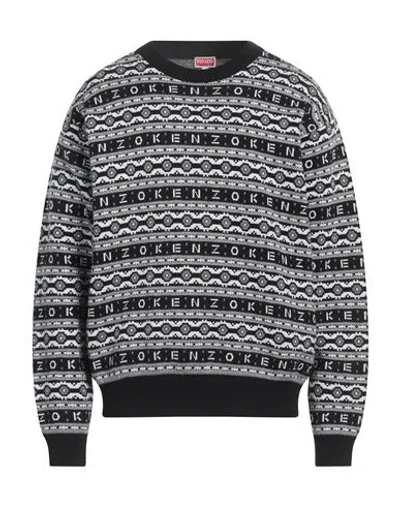 Kenzo Man Sweater Black Size L Wool