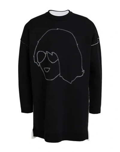 Kenzo Man Sweater Black Size S Virgin Wool, Polyamide, Elastane