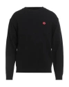 Kenzo Man Sweater Black Size S Wool In Black