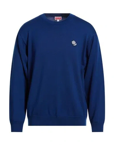 Kenzo Man Sweater Blue Size L Wool
