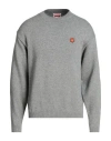 Kenzo Sweater With Boke Flower Patch In Grey