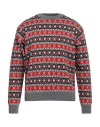 Kenzo Stripe-jacquard Wool Sweater In Red