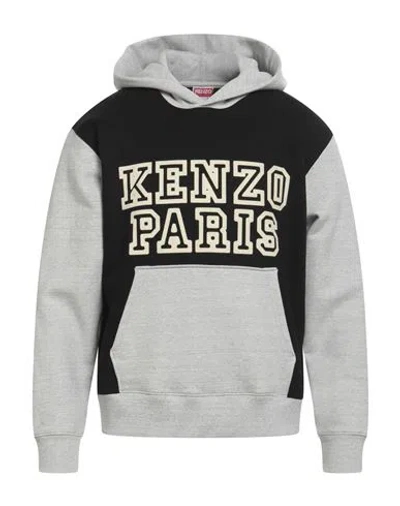 Kenzo Man Sweatshirt Black Size M Cotton, Elastane